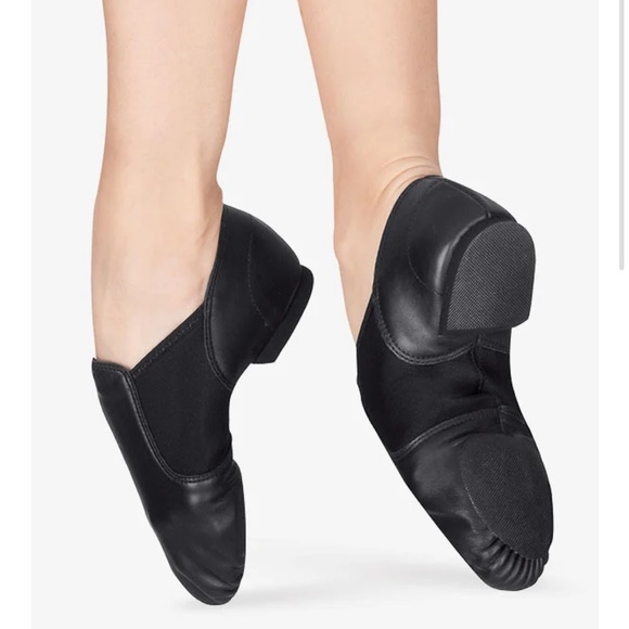 🆕wob Capezio E series slip on jazz shoes, black, Sz 6 - Picture 1 of 11